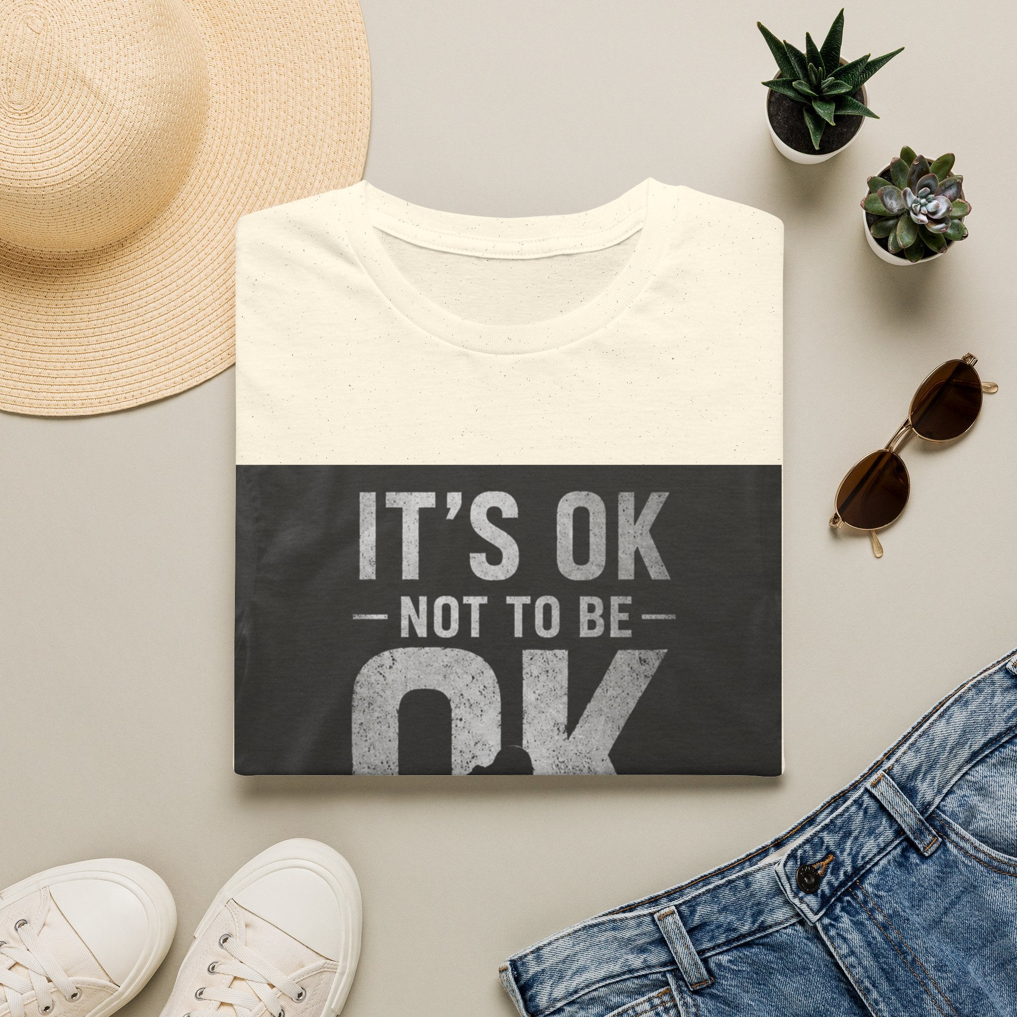 It's OK Not To Be OK T-Shirt — Mental Health Awareness Graphic Tee