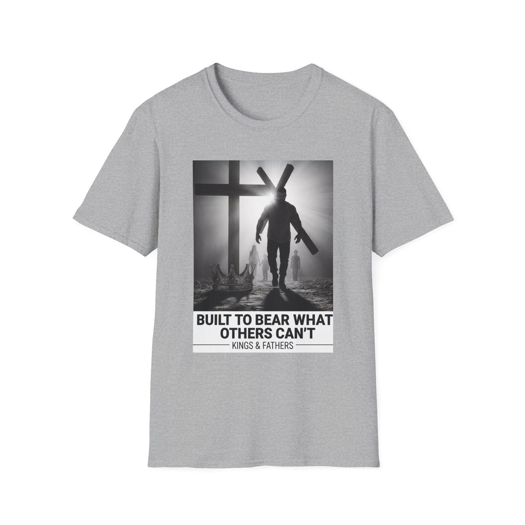 T-Shirt - 'Built to Bear What Others Can't' Christian Cross Faith Graphic Tee