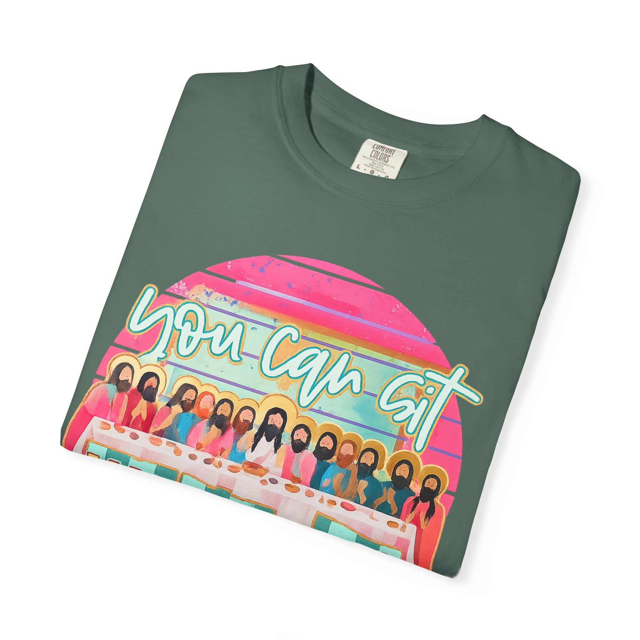 You Can Sit With Us T‑Shirt – Retro Pastel Group Graphic