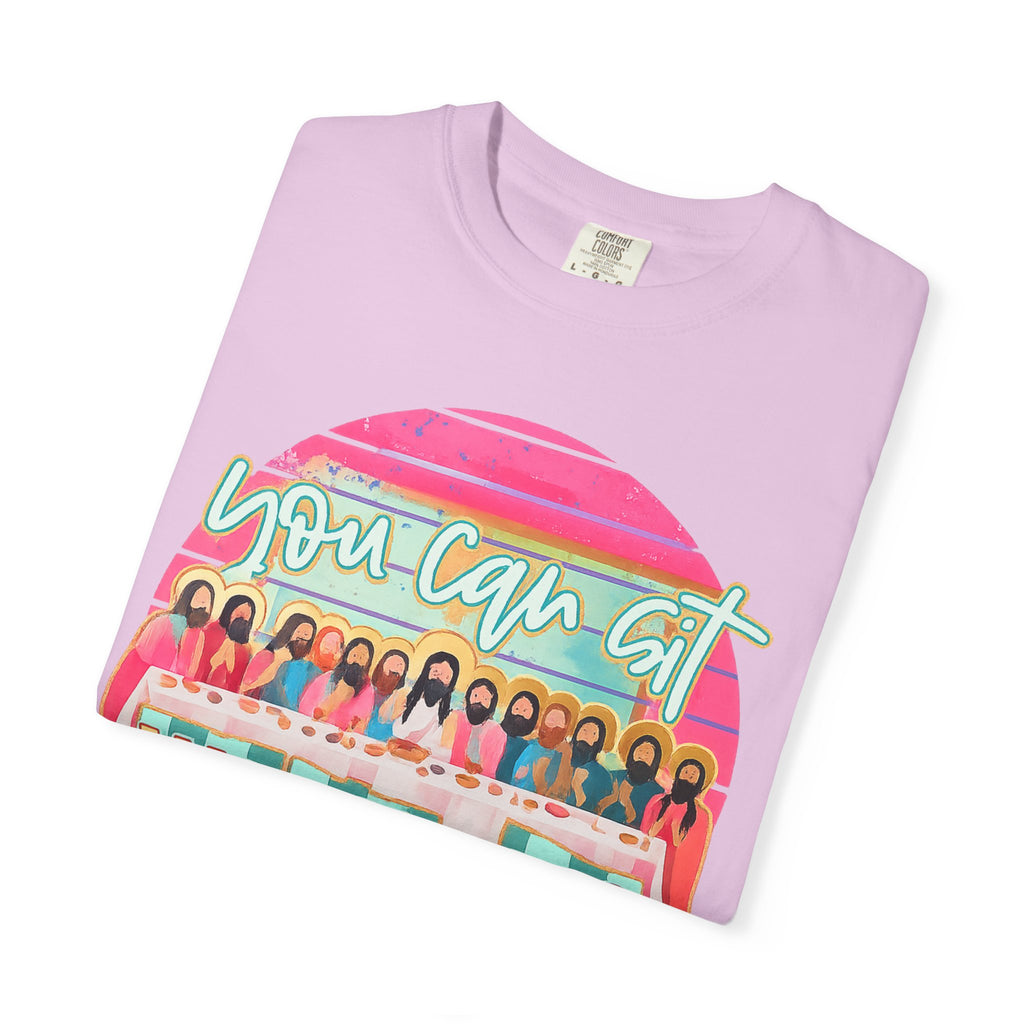 You Can Sit With Us T‑Shirt – Retro Pastel Group Graphic