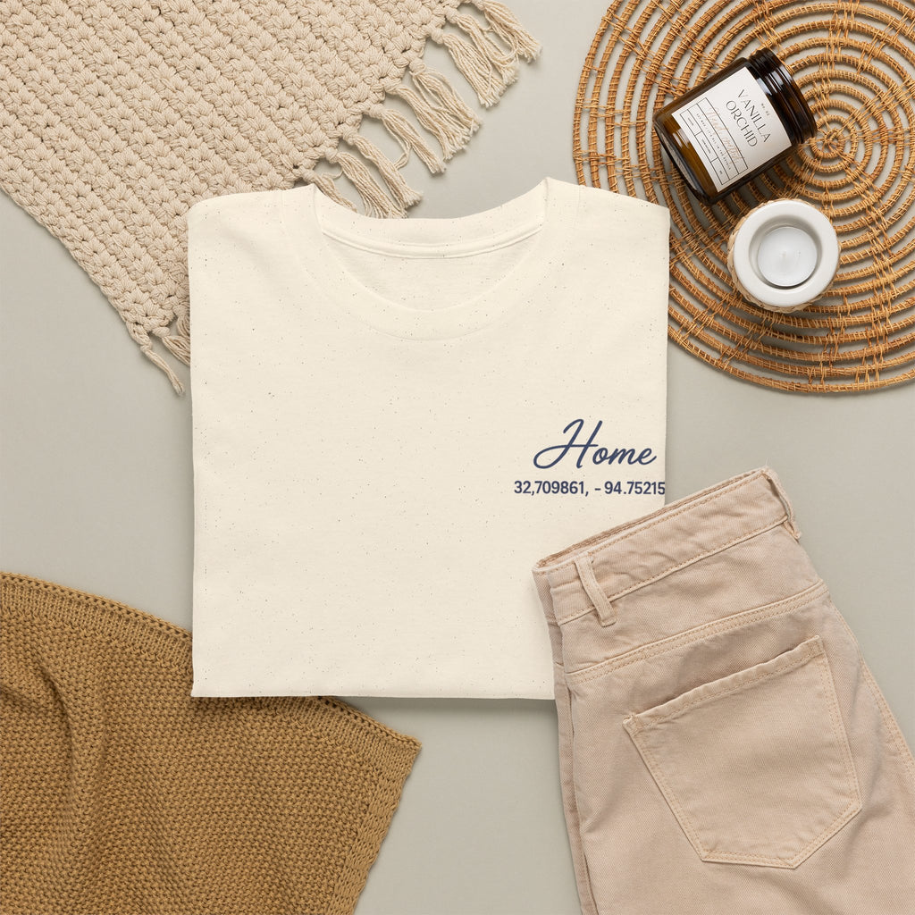 Home Coordinates T-Shirt — Custom City Map & GPS Coordinates Tee