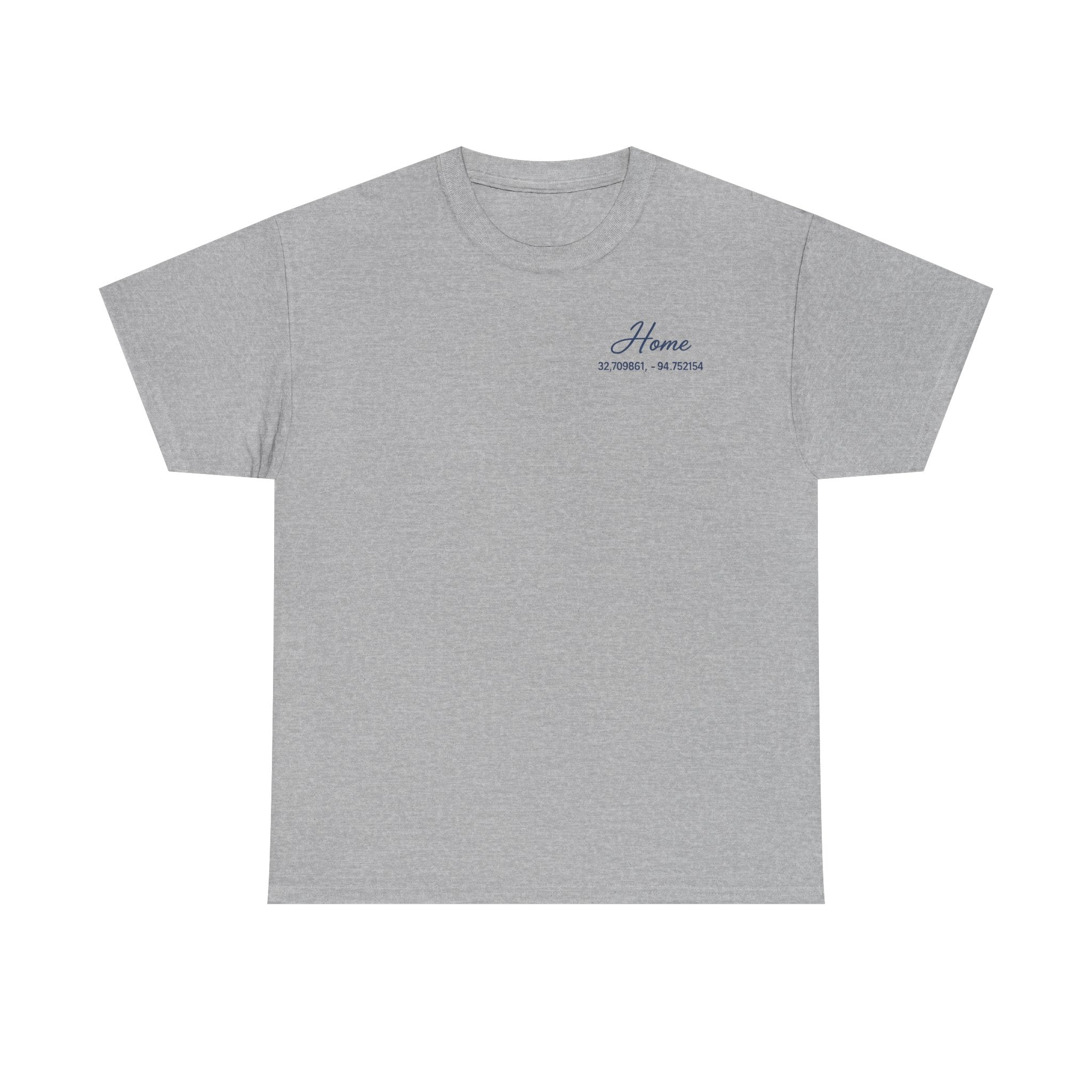 Home Coordinates T-Shirt — Custom City Map & GPS Coordinates Tee