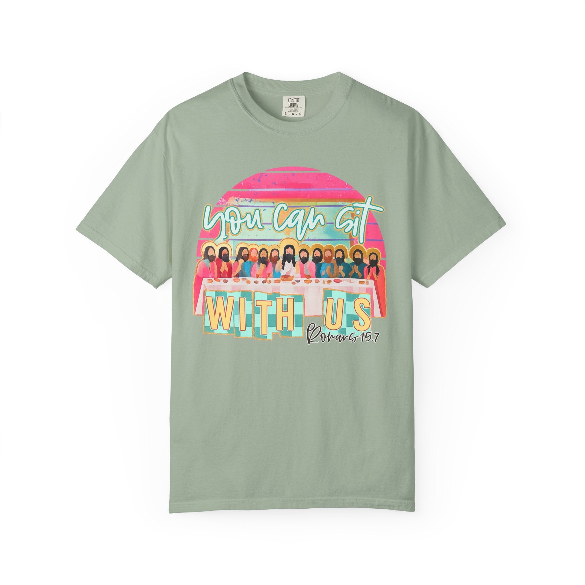 You Can Sit With Us T‑Shirt – Retro Pastel Group Graphic