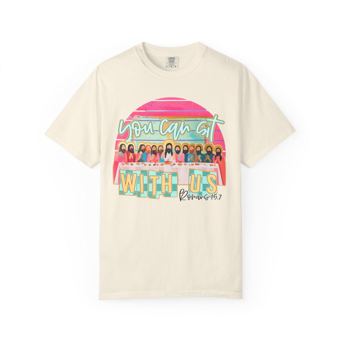 You Can Sit With Us T‑Shirt – Retro Pastel Group Graphic