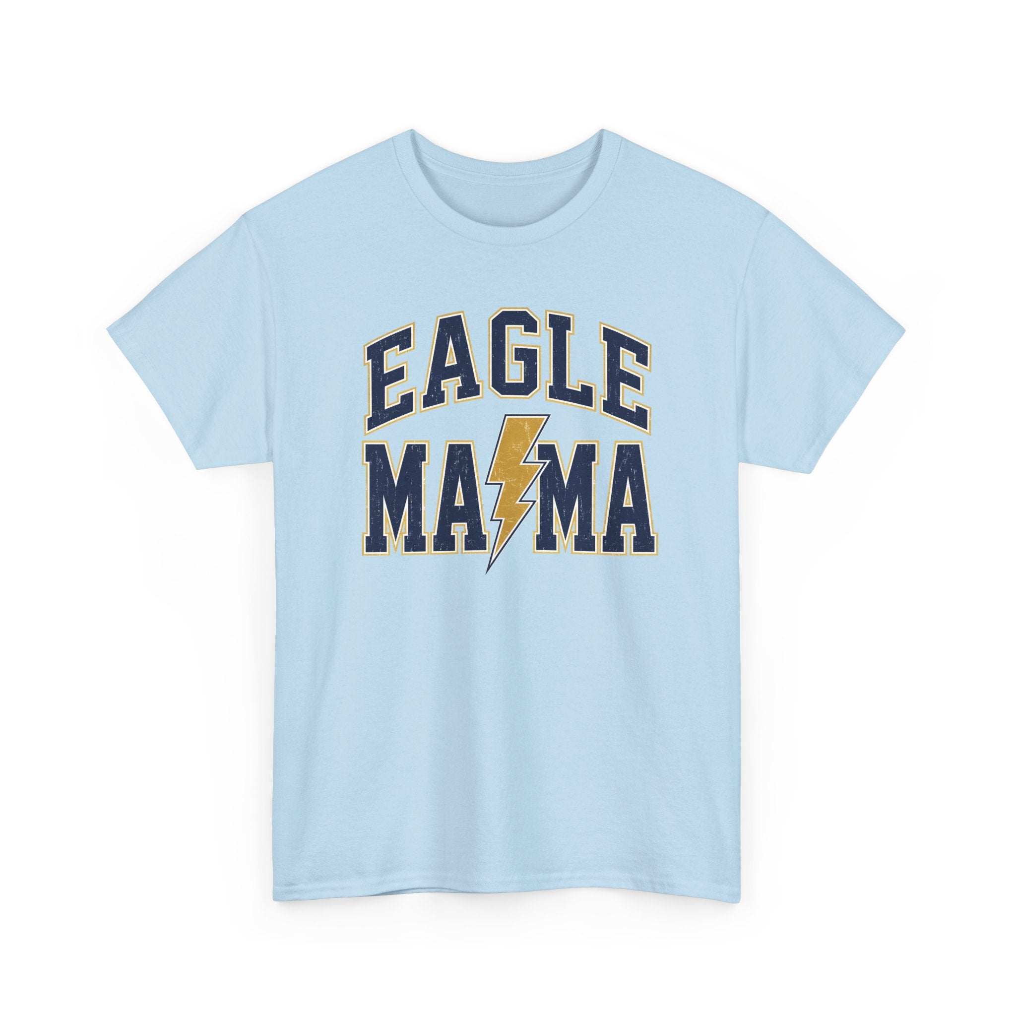 Eagle Mama T‑Shirt — Lightning Bolt Mom Tee for Proud Football Moms