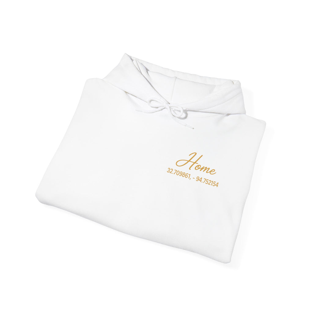 Home Coordinates Hoodie — Custom City & Coordinates Pullover