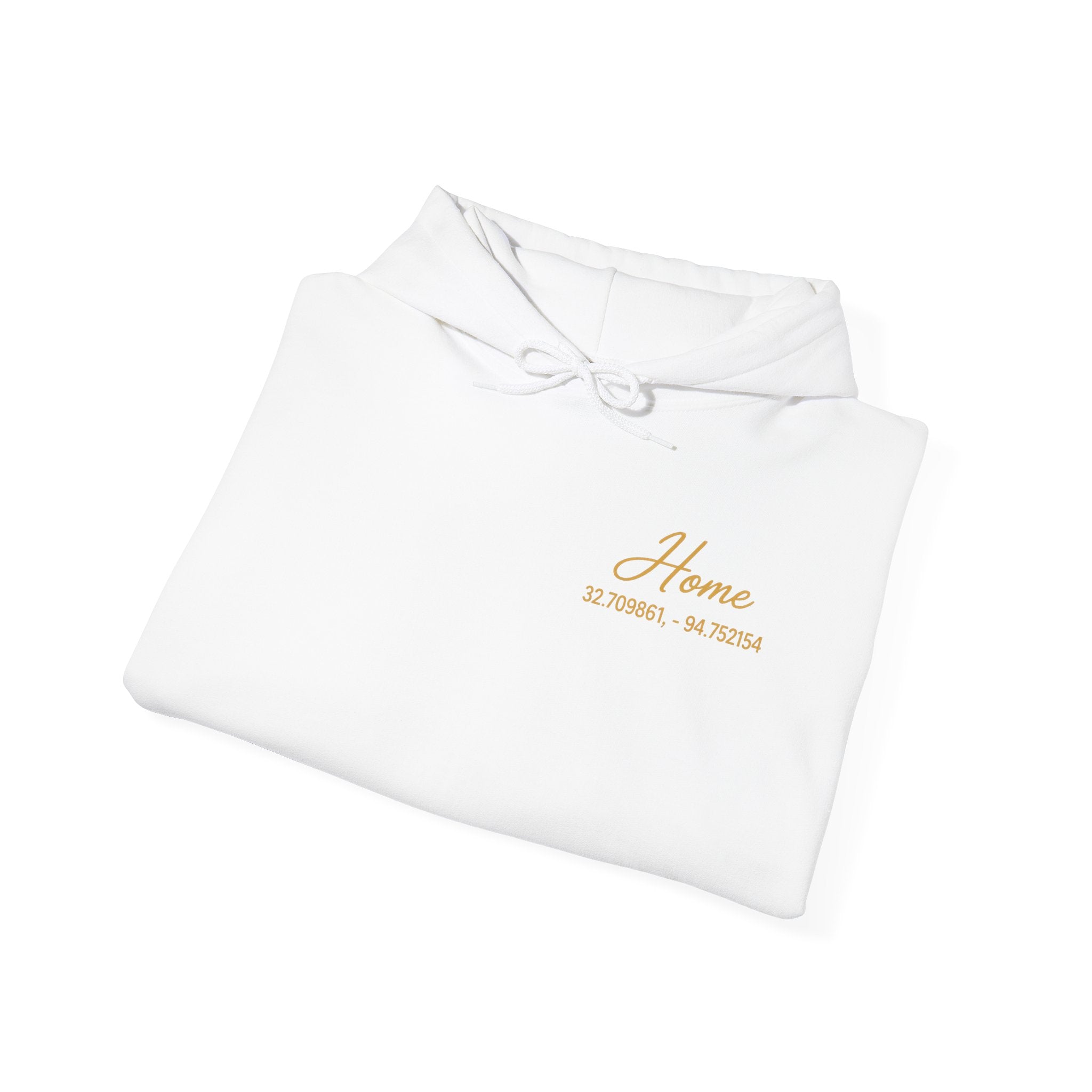 Home Coordinates Hoodie — Custom City & Coordinates Pullover