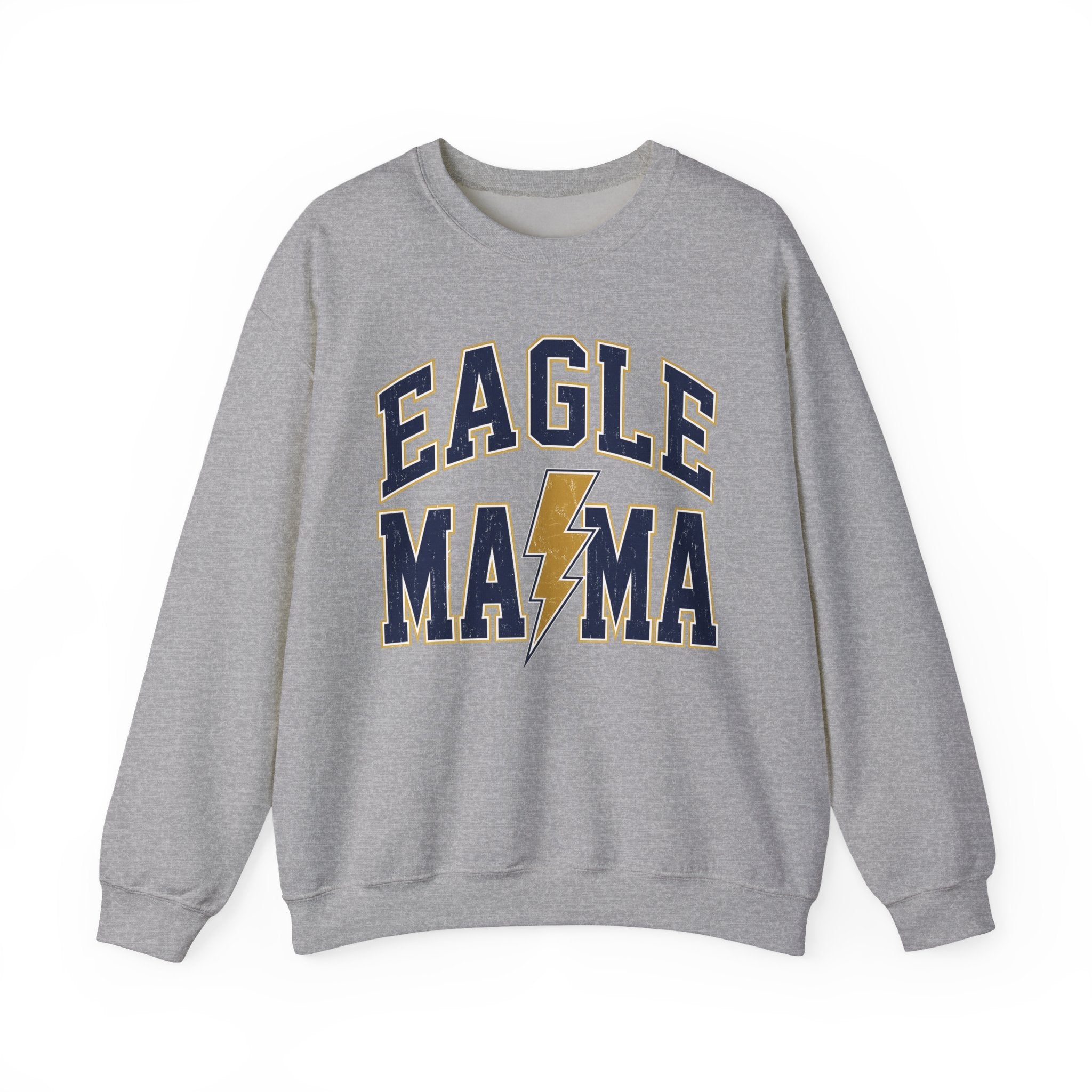 Eagle Mama Crewneck Sweatshirt — Vintage Lightning Mom Pullover