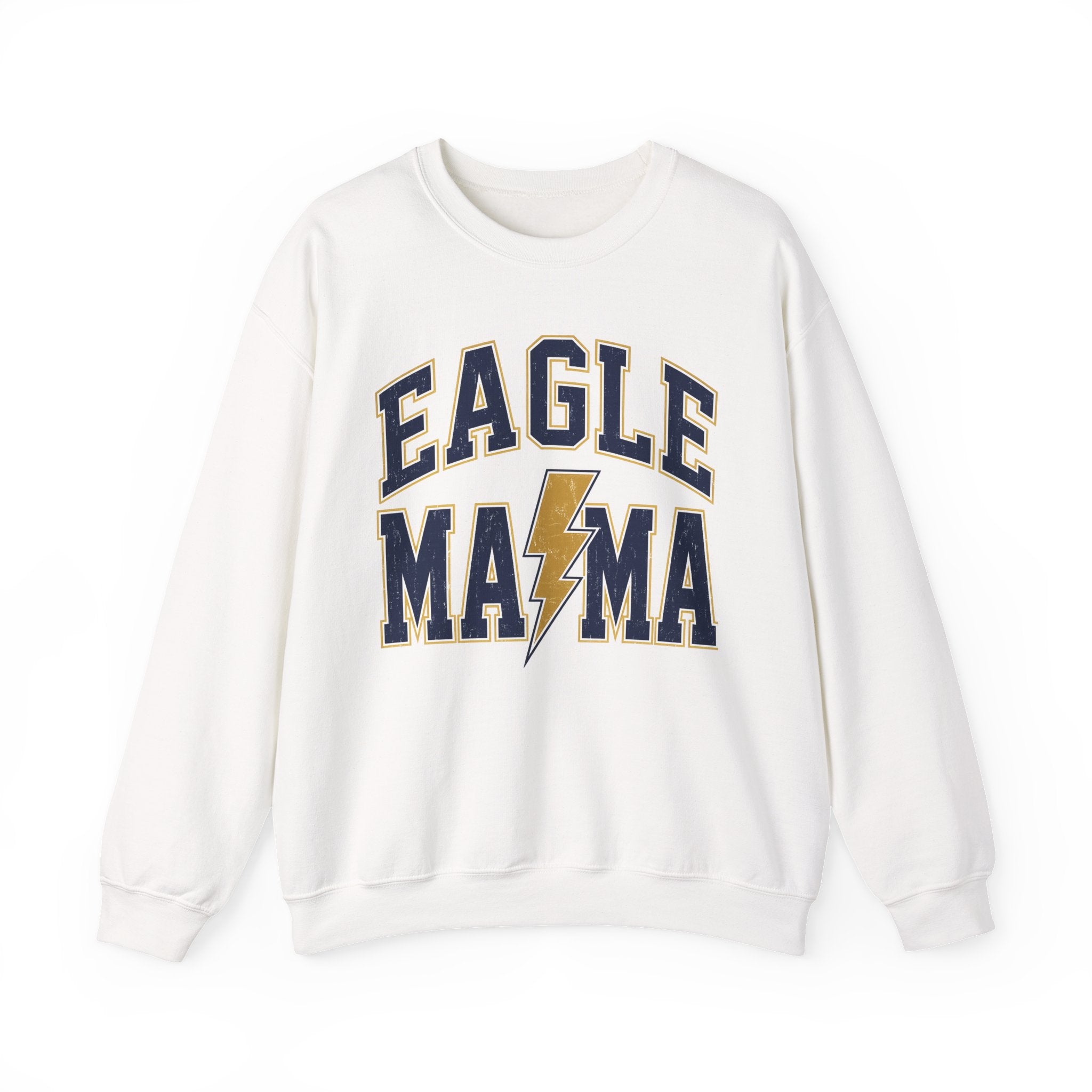 Eagle Mama Crewneck Sweatshirt — Vintage Lightning Mom Pullover