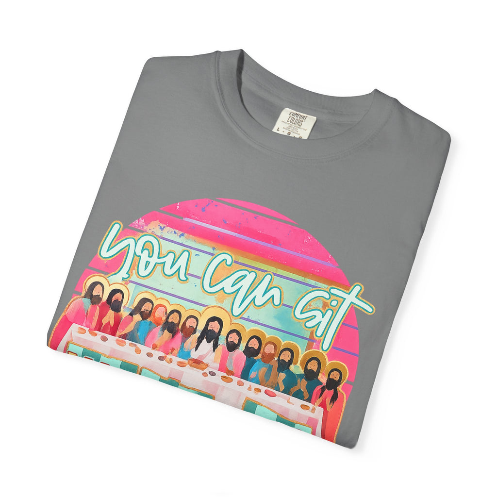 You Can Sit With Us T‑Shirt – Retro Pastel Group Graphic