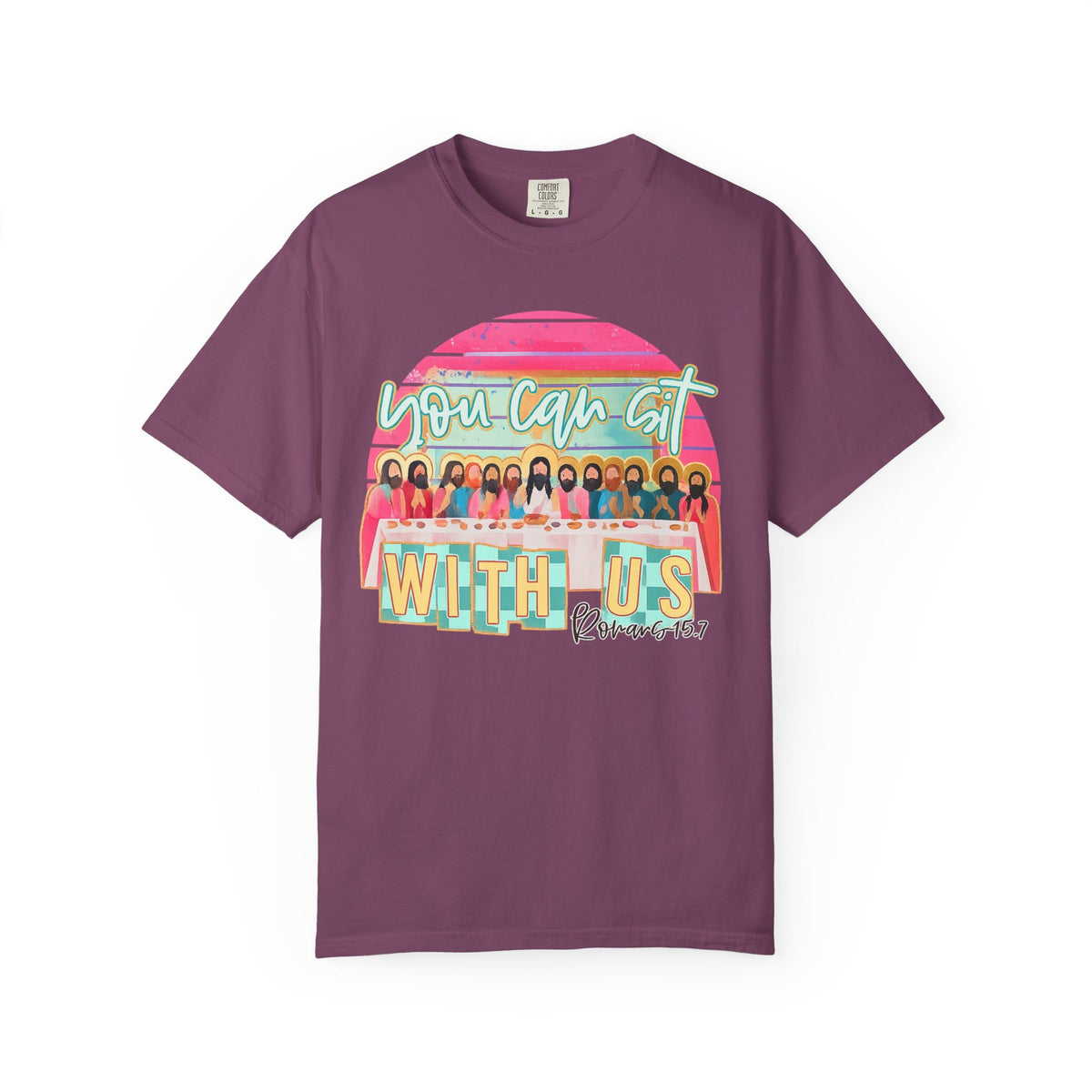 You Can Sit With Us T‑Shirt – Retro Pastel Group Graphic