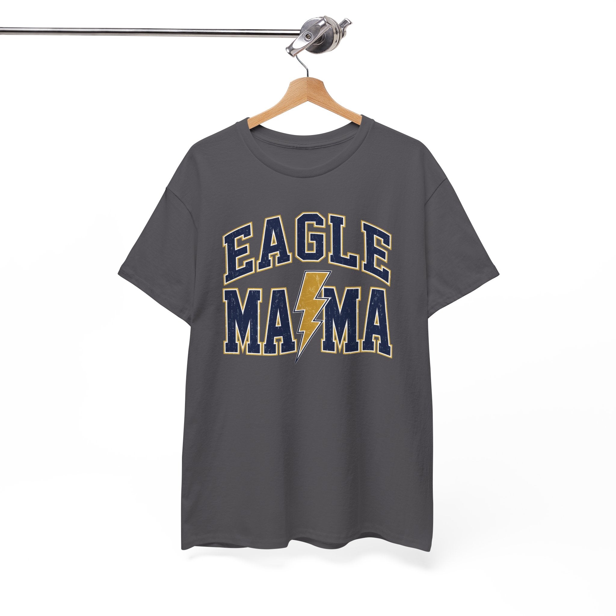 Eagle Mama T‑Shirt — Lightning Bolt Mom Tee for Proud Football Moms