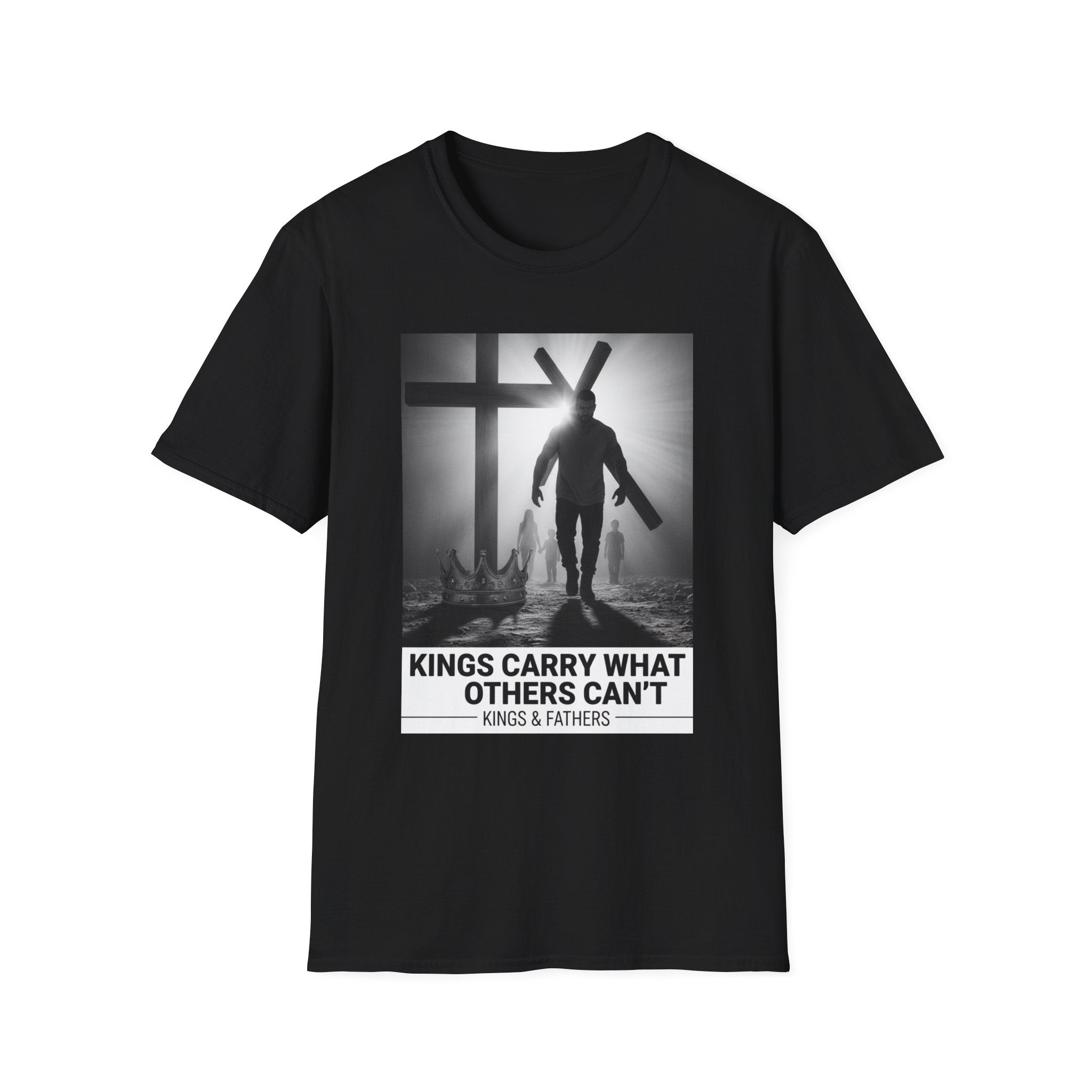 Christian Faith T-Shirt — "Kings Carry What Others Can’t" Inspirational Cross Tee
