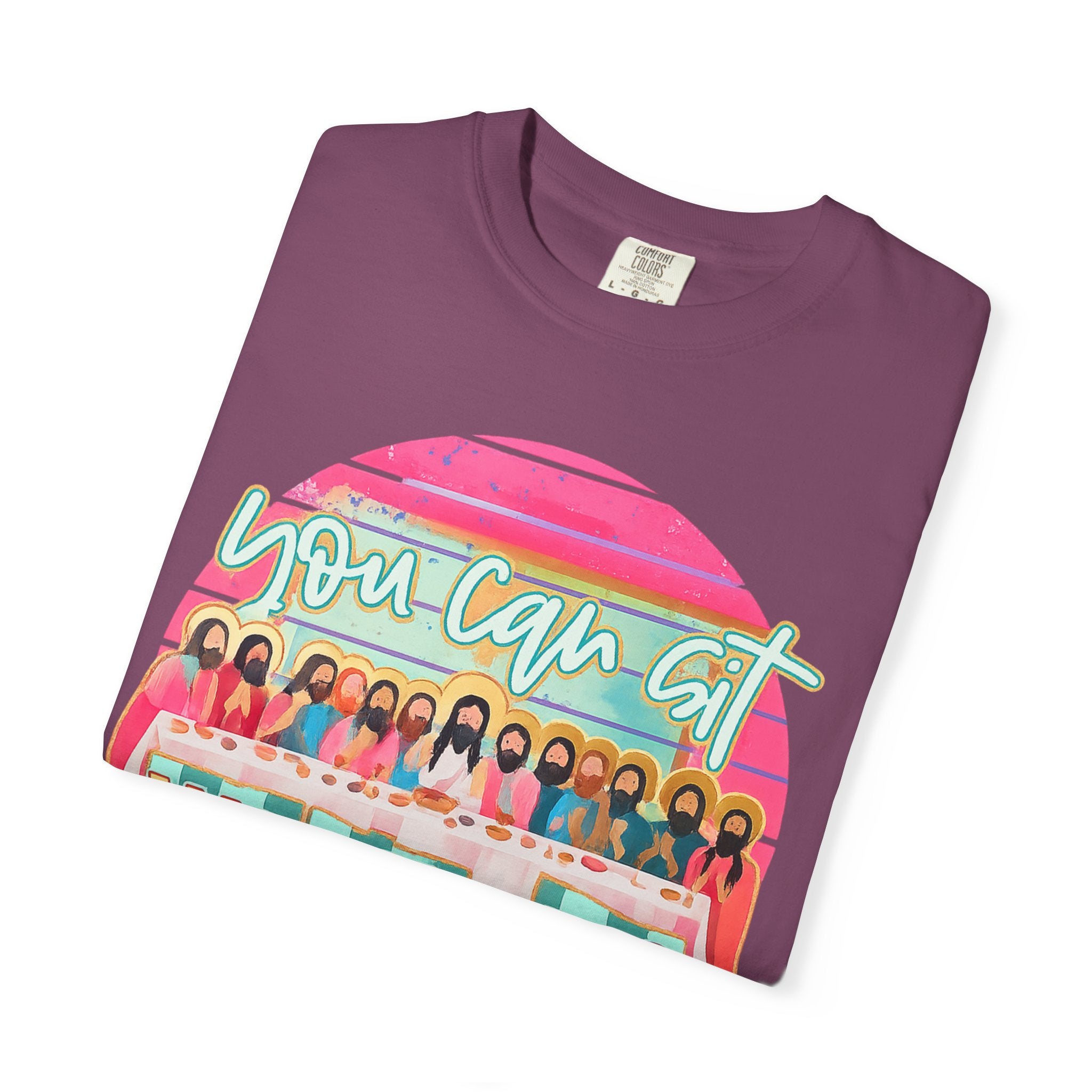You Can Sit With Us T‑Shirt – Retro Pastel Group Graphic