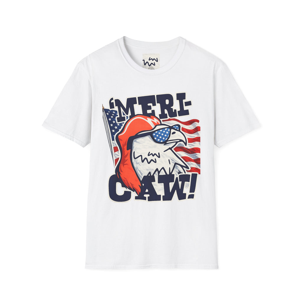 'Merica Eagle T‑Shirt — Patriotic American Flag Eagle Graphic Tee