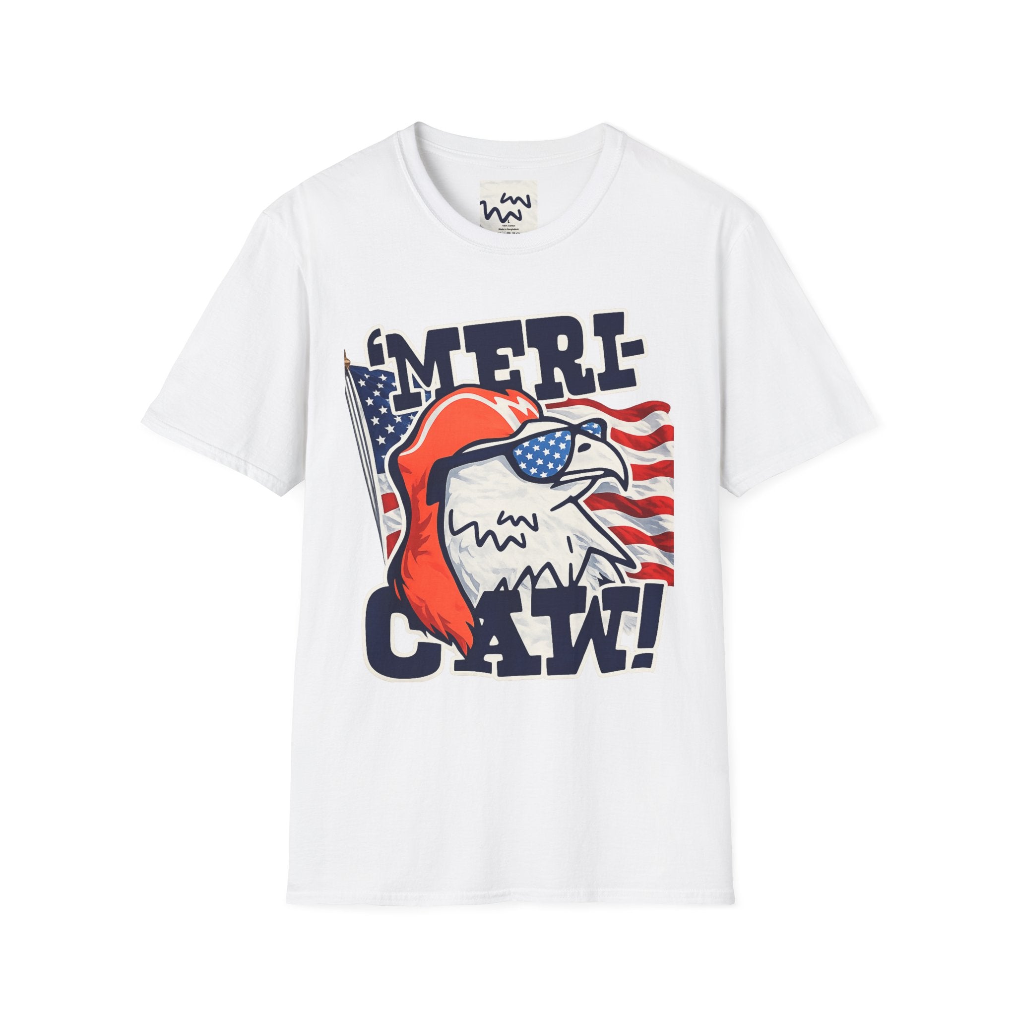 'Merica Eagle T‑Shirt — Patriotic American Flag Eagle Graphic Tee