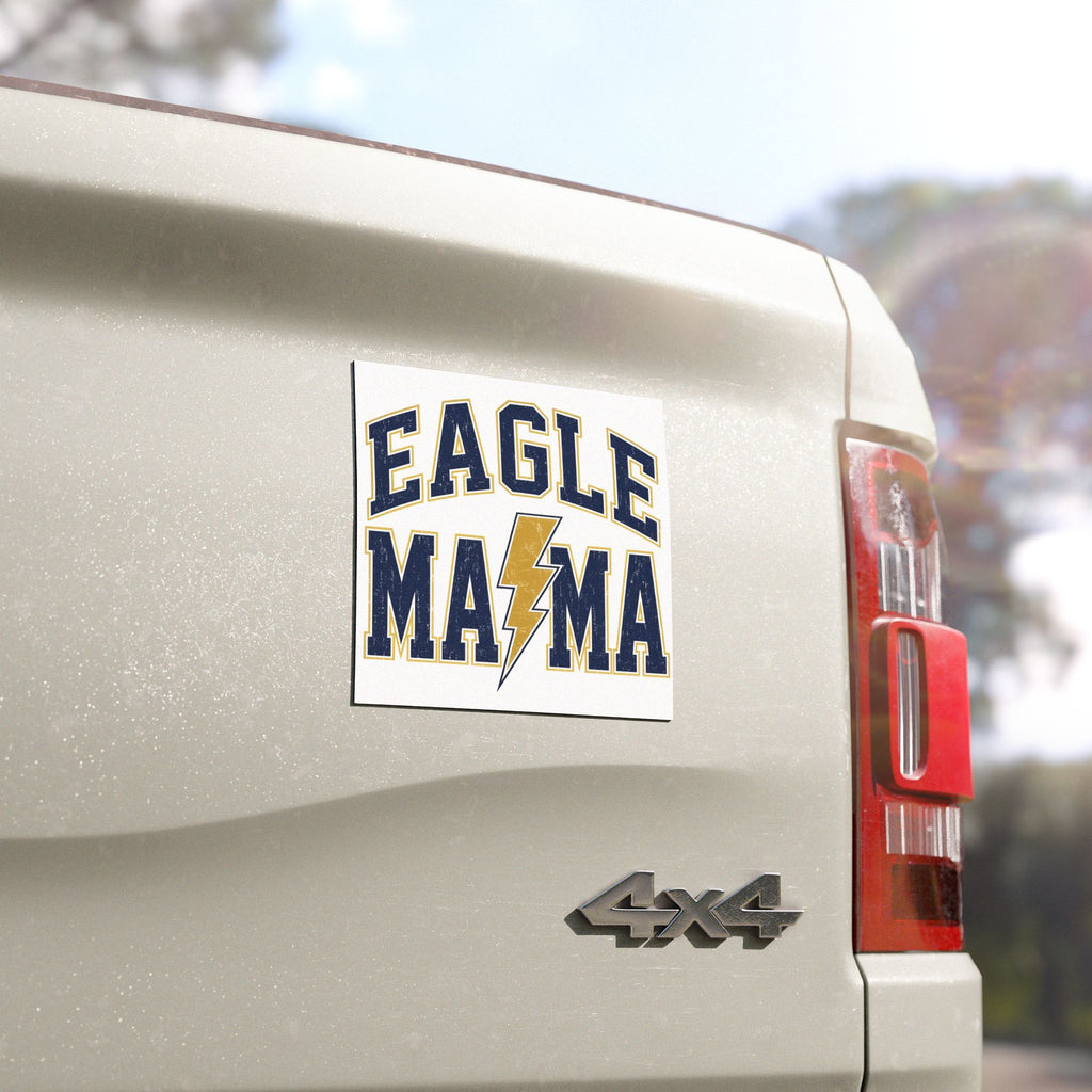 Eagle Mama Car Magnet — Lightning Bolt Sports Mom Vehicle Decal