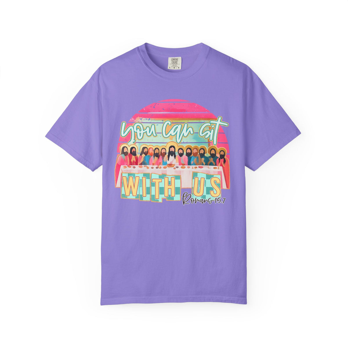 You Can Sit With Us T‑Shirt – Retro Pastel Group Graphic