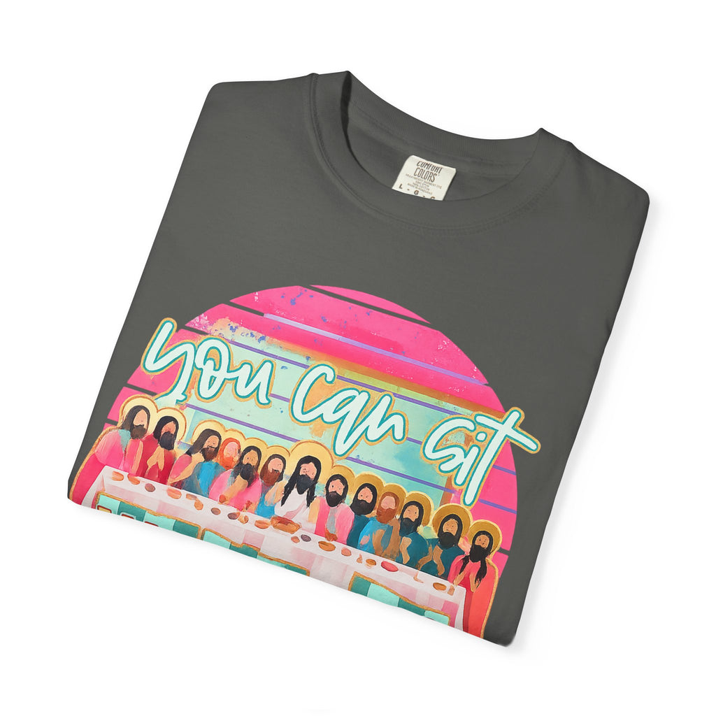 You Can Sit With Us T‑Shirt – Retro Pastel Group Graphic