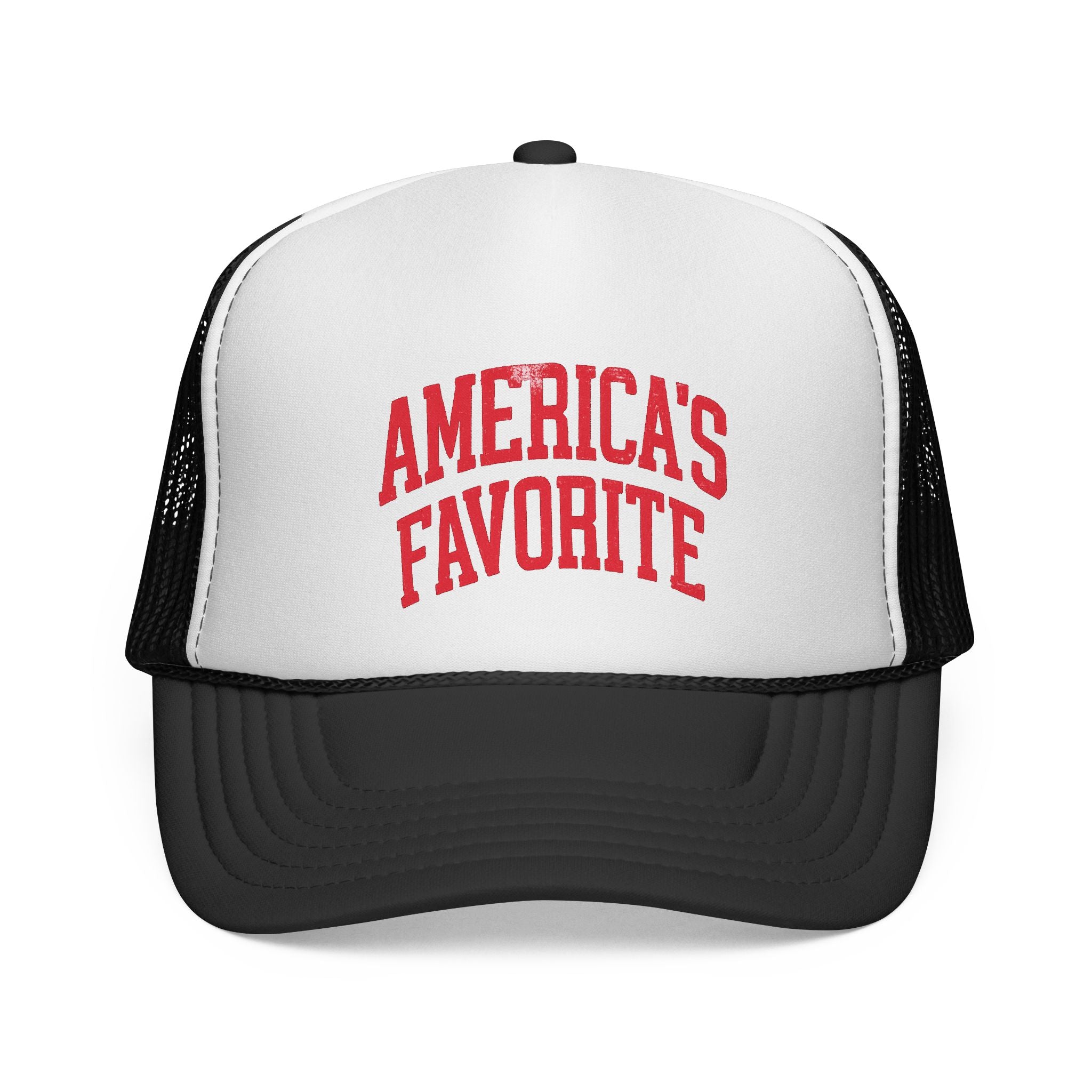Trucker Cap — "America's Favorite" Vintage Red Logo Mesh Hat