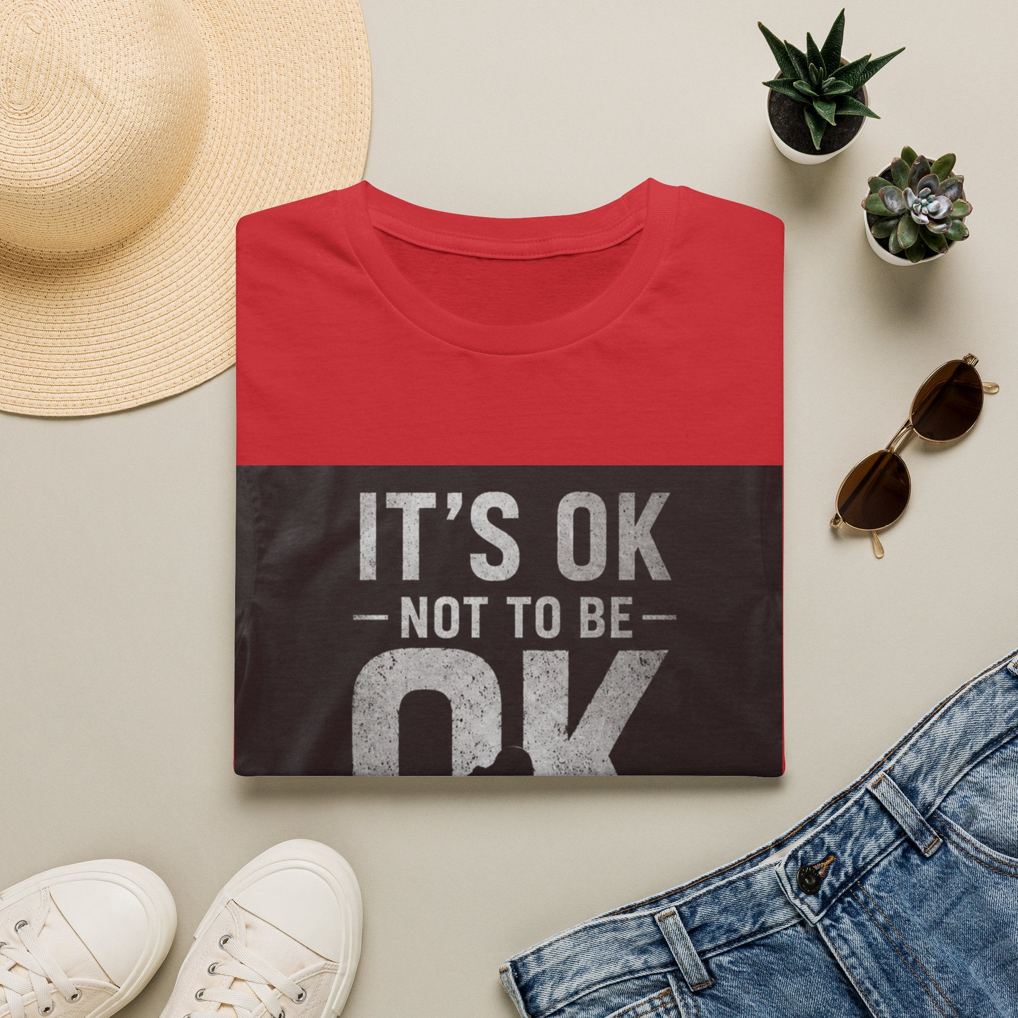 It's OK Not To Be OK T-Shirt — Mental Health Awareness Graphic Tee