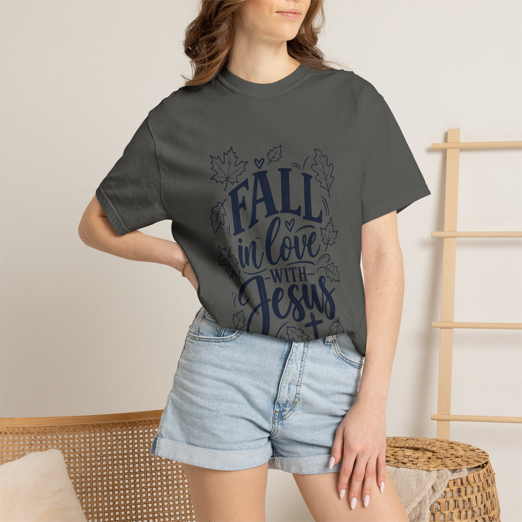 Fall in Love with Jesus T-Shirt — Christian Autumn Tee