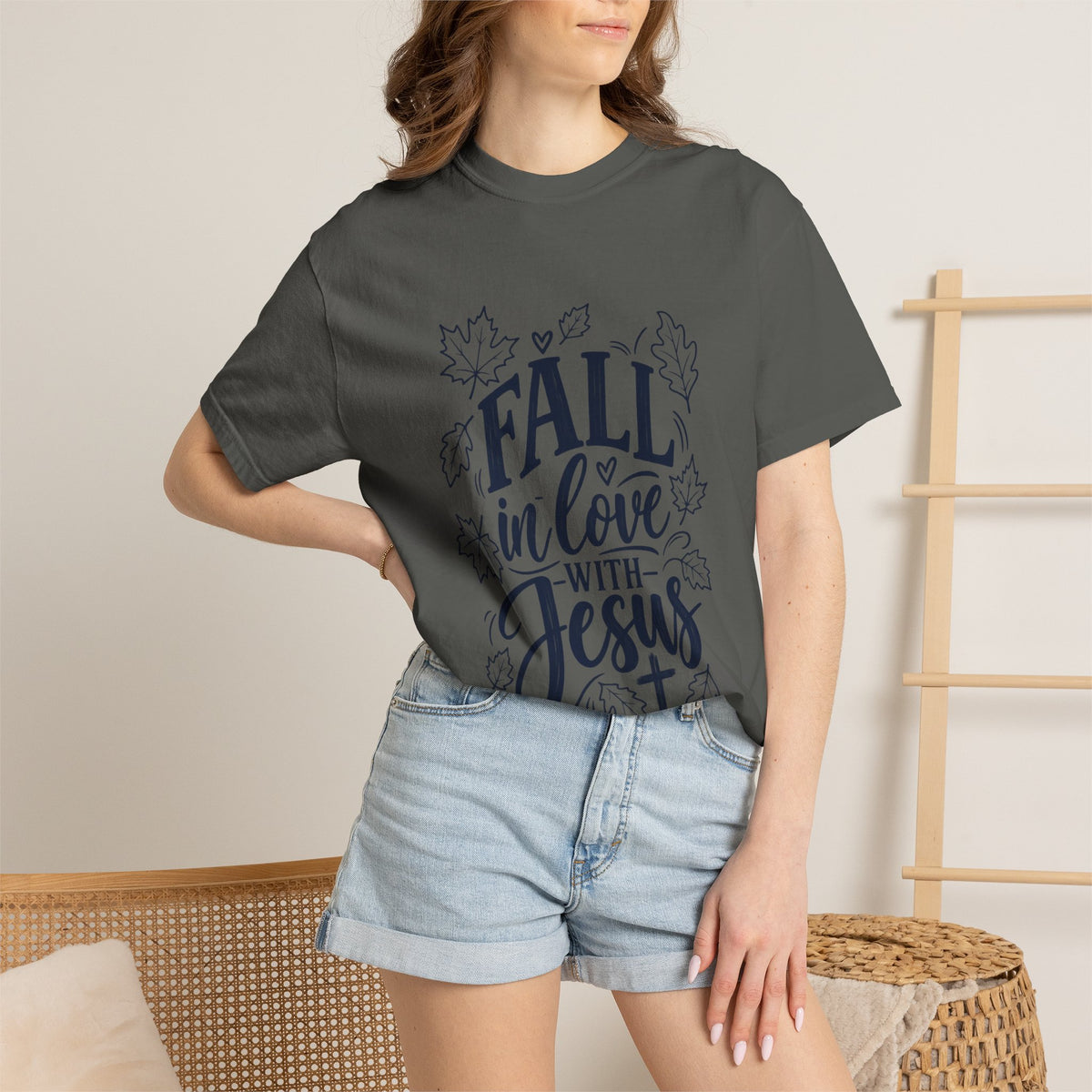 Fall in Love with Jesus T-Shirt — Christian Autumn Tee