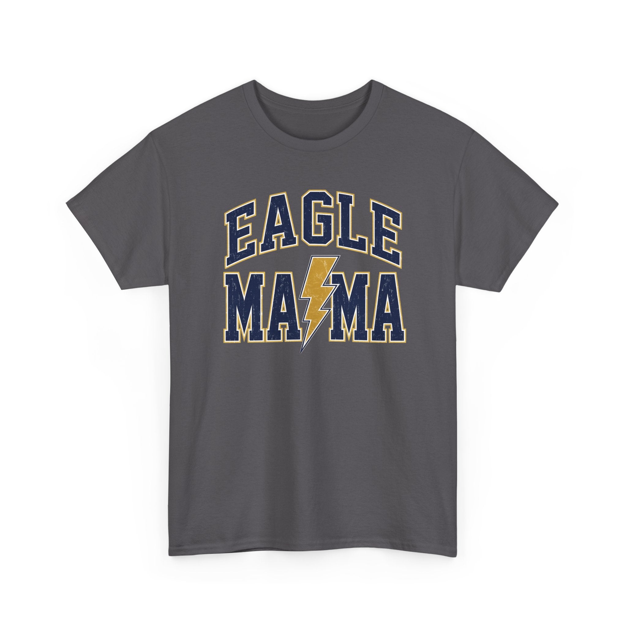 Eagle Mama T‑Shirt — Lightning Bolt Mom Tee for Proud Football Moms