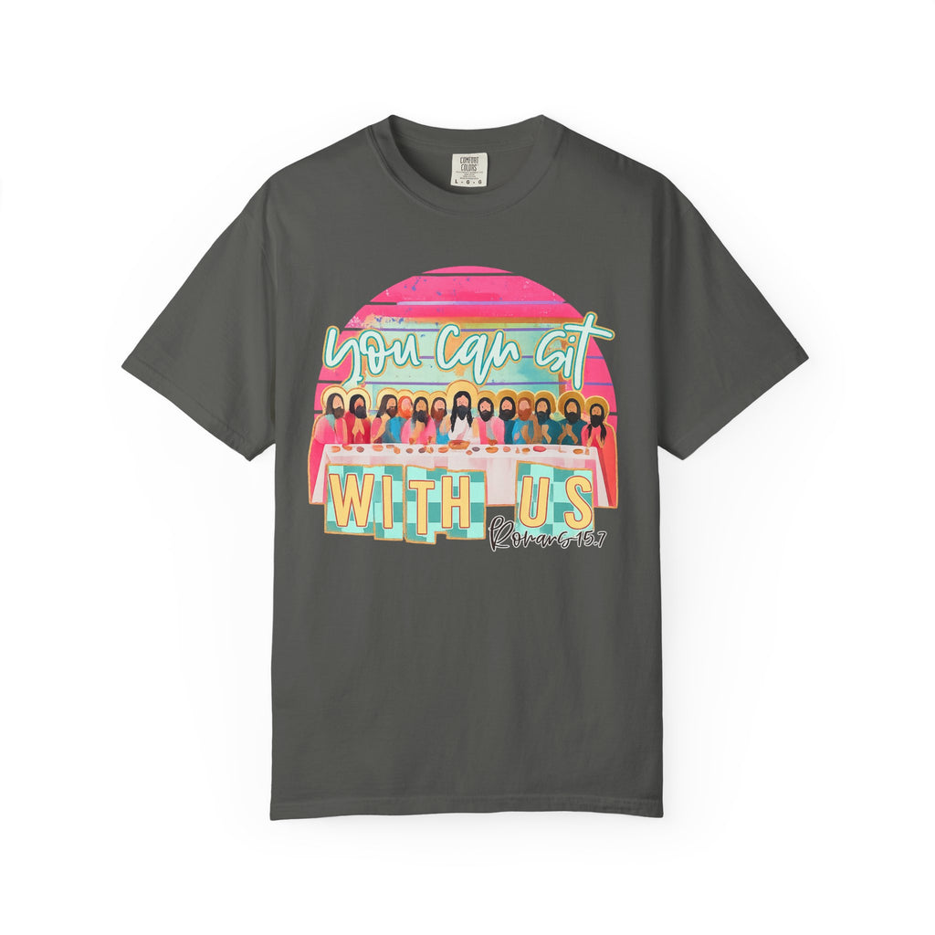 You Can Sit With Us T‑Shirt – Retro Pastel Group Graphic