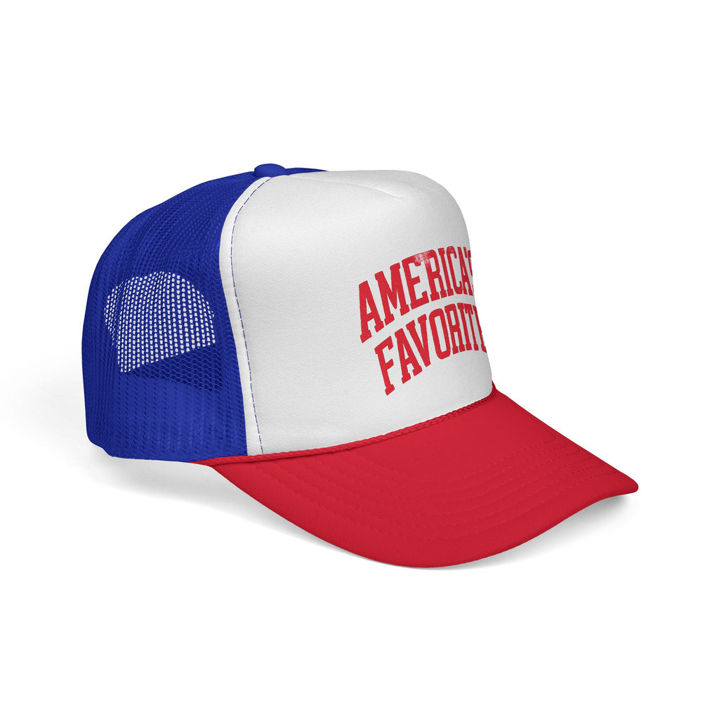 Trucker Cap — "America's Favorite" Vintage Red Logo Mesh Hat