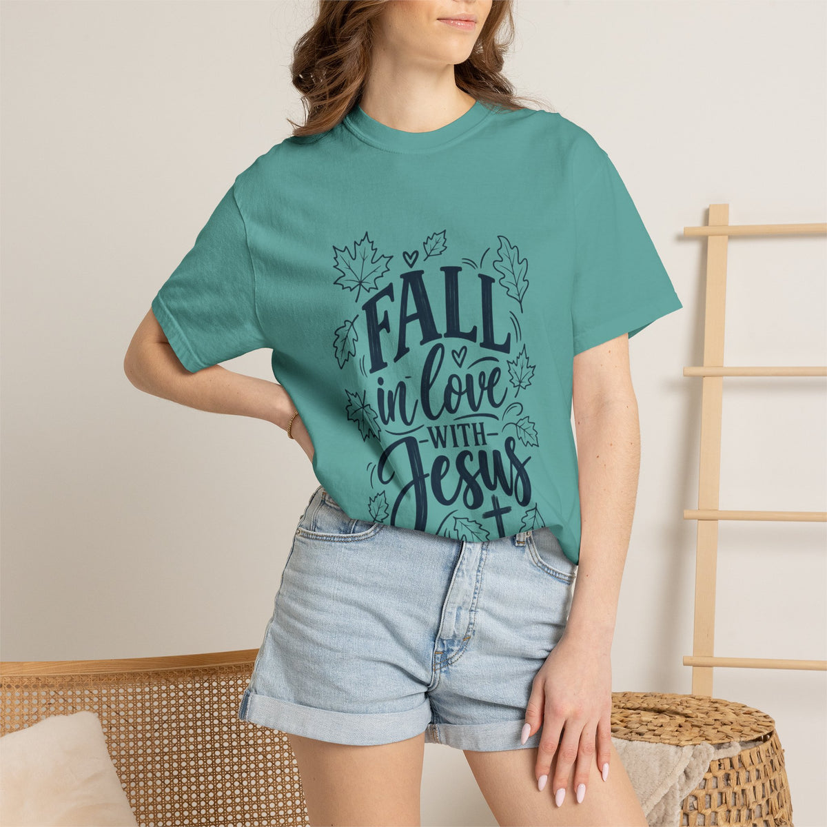 Fall in Love with Jesus T-Shirt — Christian Autumn Tee