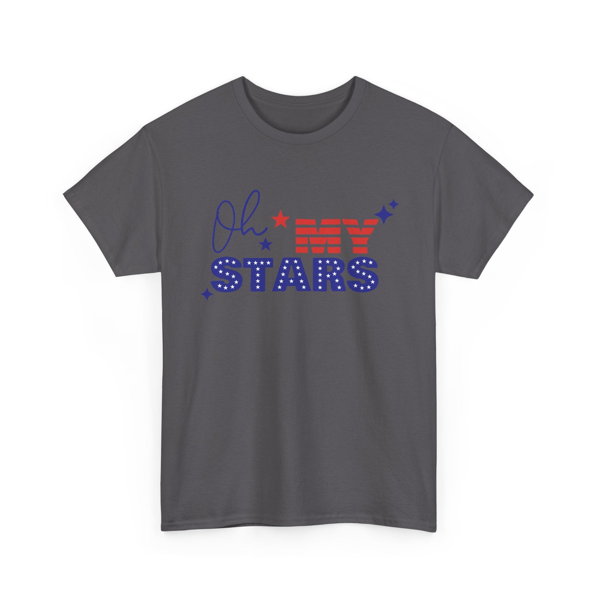 Patriotic "Oh My Stars" T‑Shirt — Fourth of July USA Flag Graphic Tee