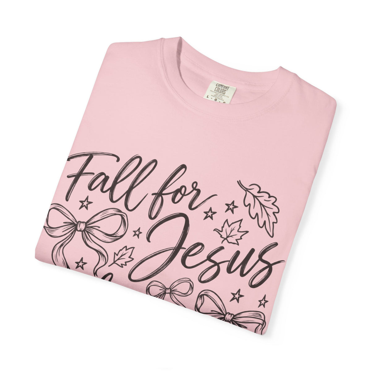 Fall For Jesus He Never Leaves T-Shirt — Christian Fall Tee