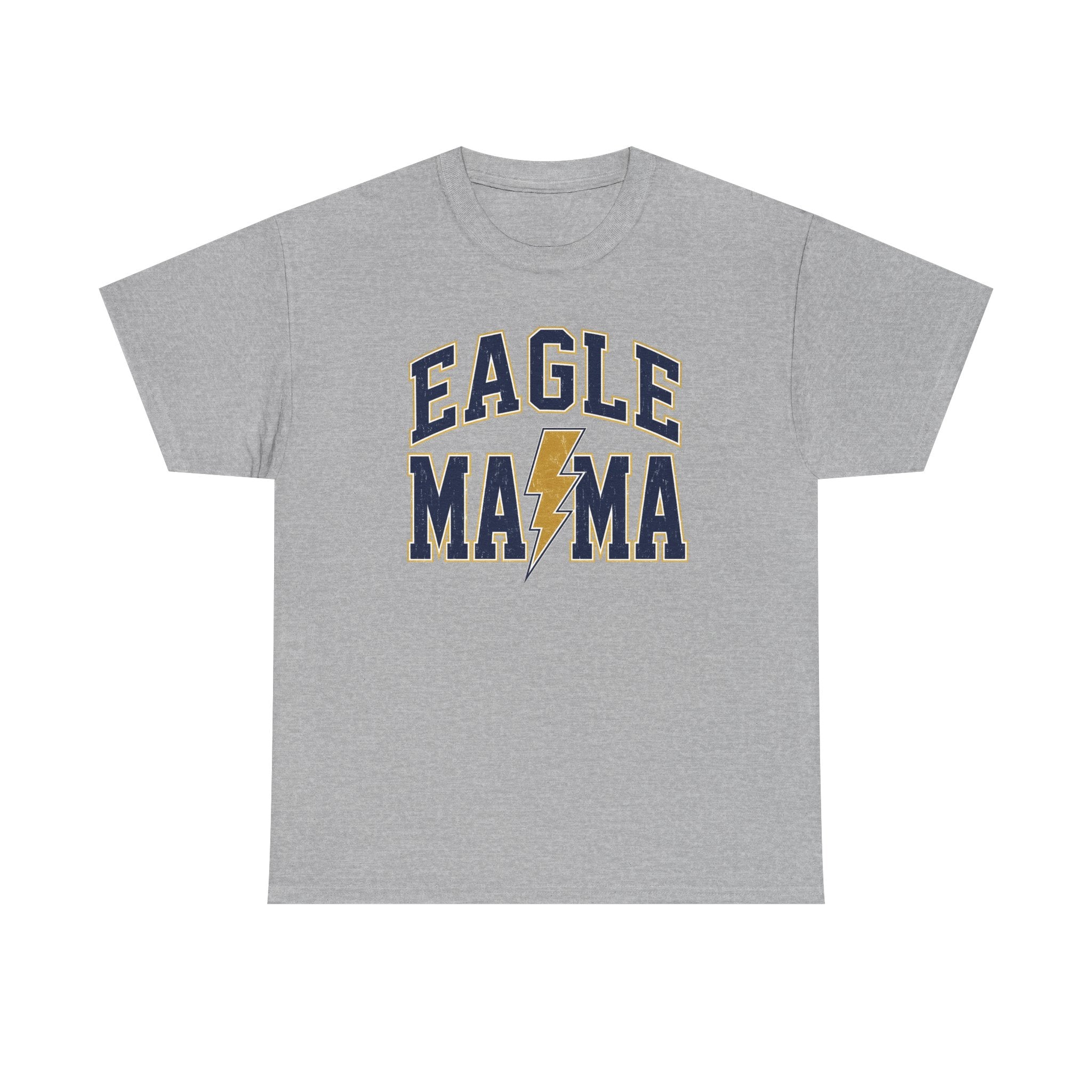 Eagle Mama T‑Shirt — Lightning Bolt Mom Tee for Proud Football Moms