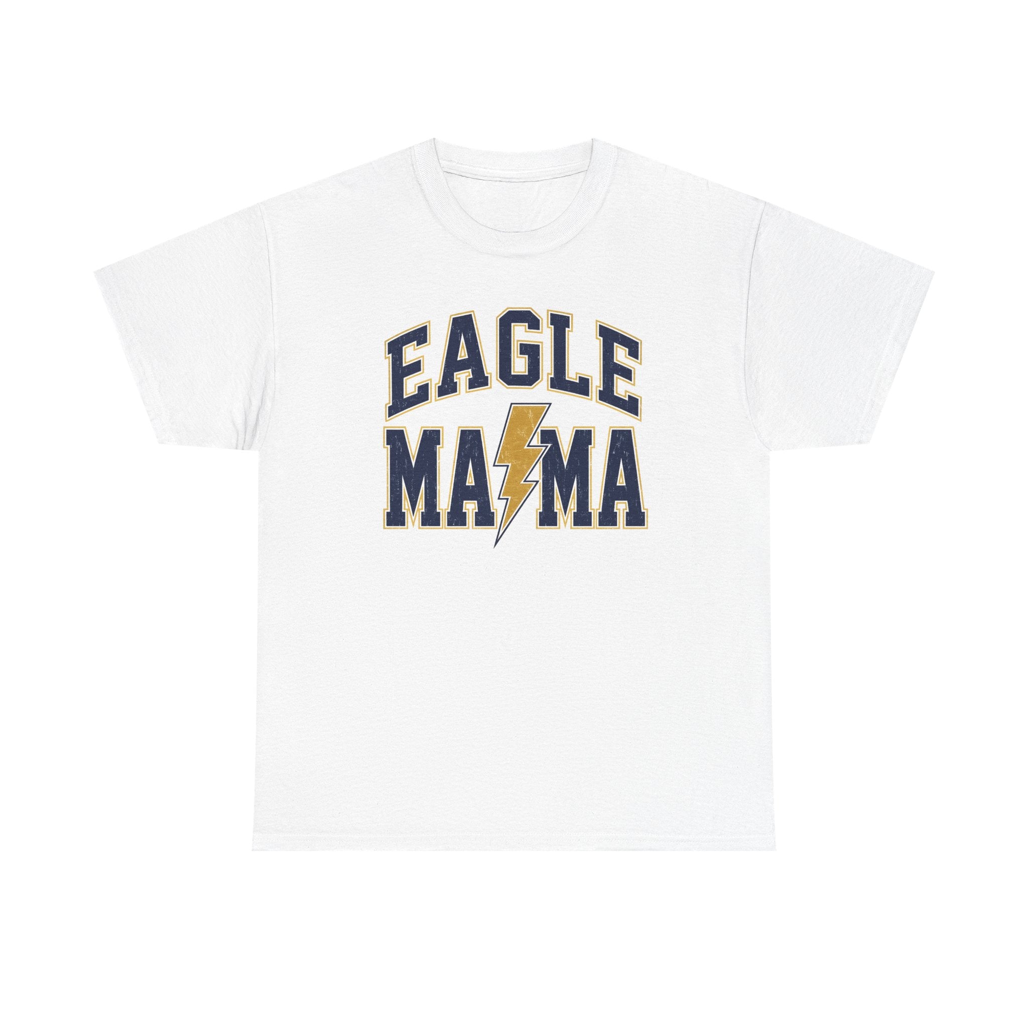 Eagle Mama T‑Shirt — Lightning Bolt Mom Tee for Proud Football Moms