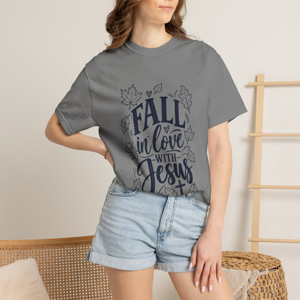 Fall in Love with Jesus T-Shirt — Christian Autumn Tee