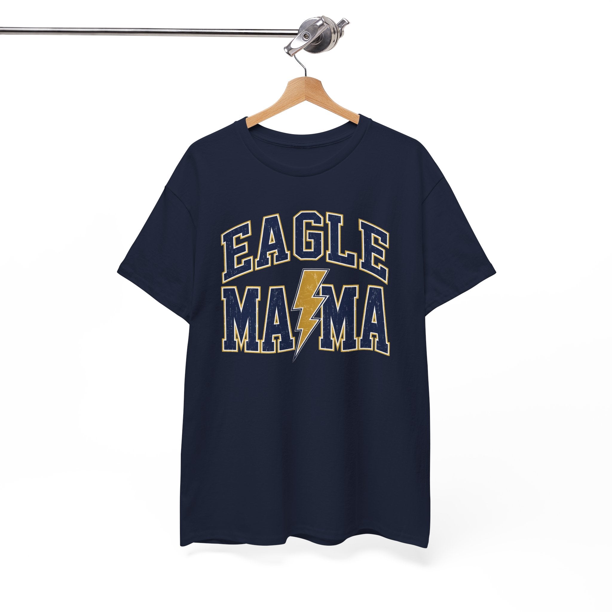 Eagle Mama T‑Shirt — Lightning Bolt Mom Tee for Proud Football Moms