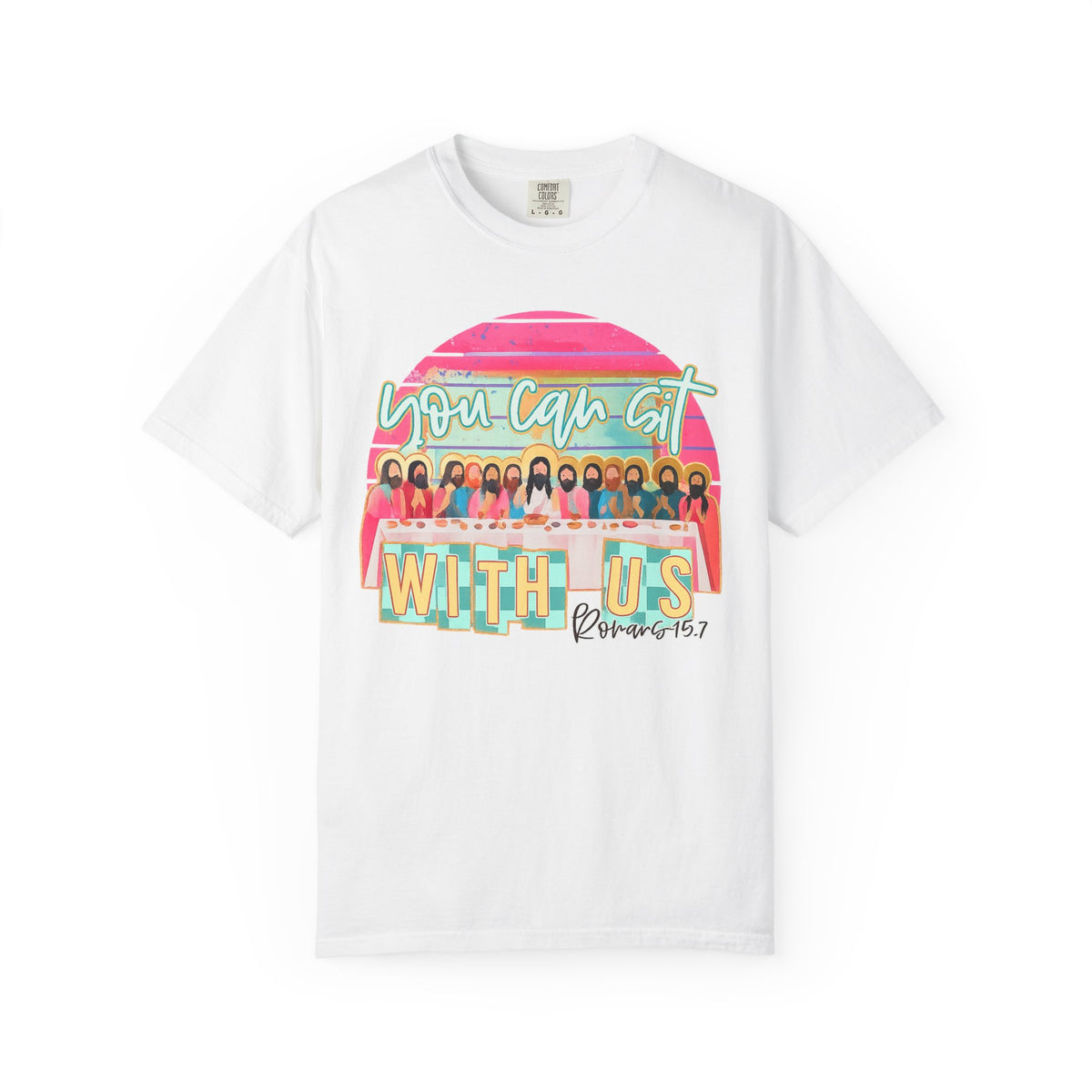 You Can Sit With Us T‑Shirt – Retro Pastel Group Graphic