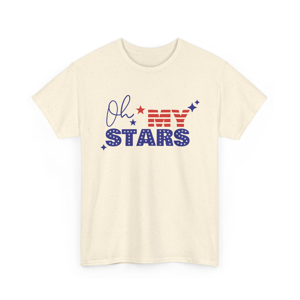 Patriotic "Oh My Stars" T‑Shirt — Fourth of July USA Flag Graphic Tee