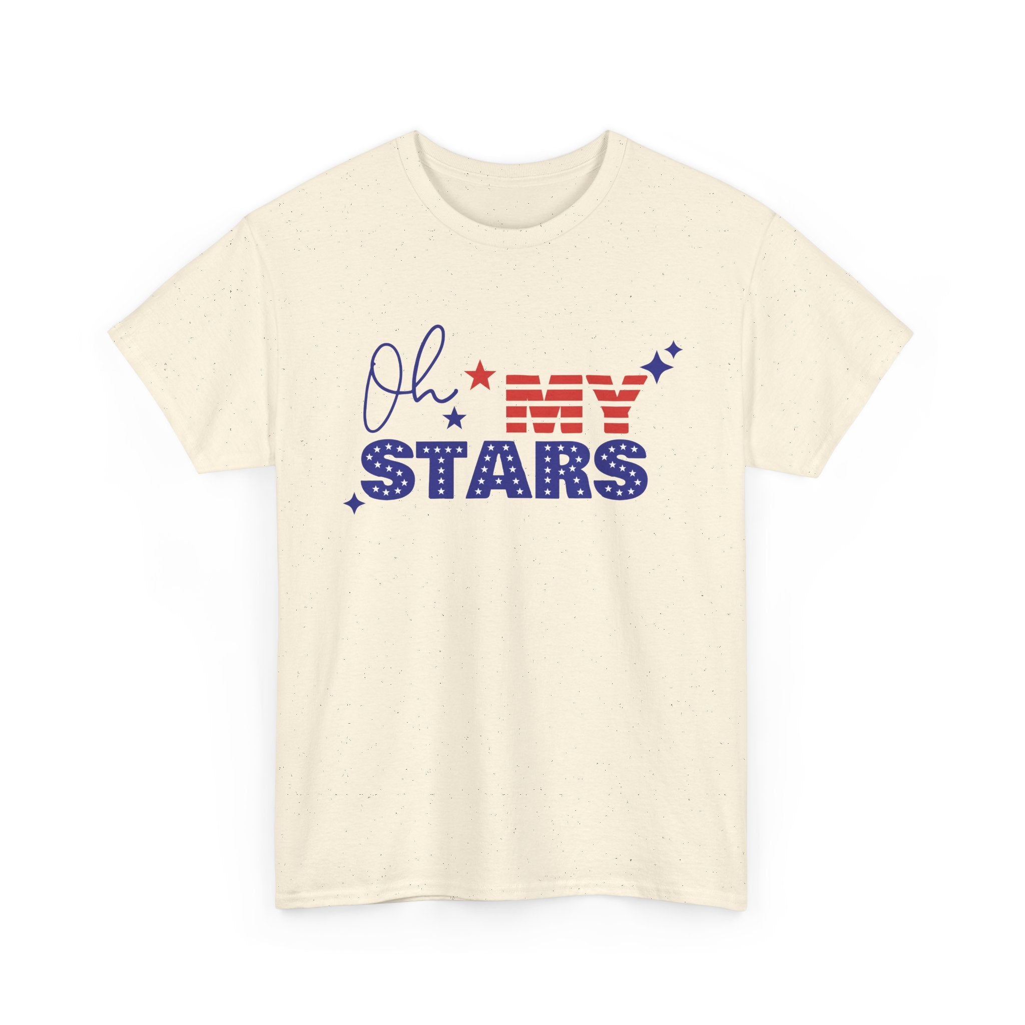 Patriotic "Oh My Stars" T‑Shirt — Fourth of July USA Flag Graphic Tee