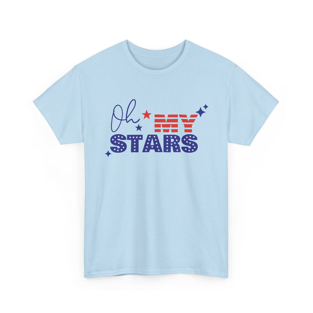 Patriotic "Oh My Stars" T‑Shirt — Fourth of July USA Flag Graphic Tee