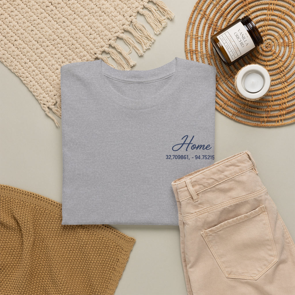 Home Coordinates T-Shirt — Custom City Map & GPS Coordinates Tee