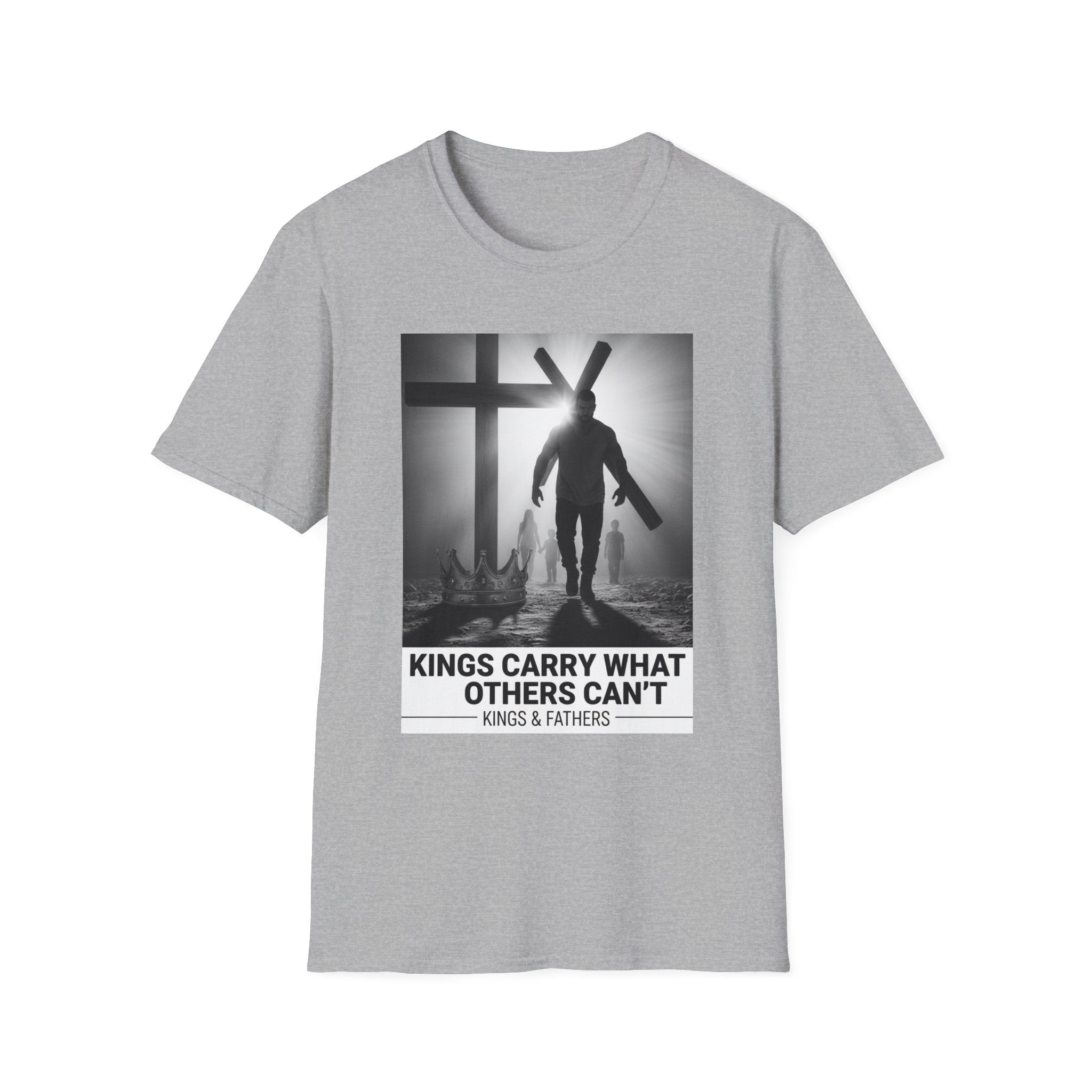 Christian Faith T-Shirt — "Kings Carry What Others Can’t" Inspirational Cross Tee
