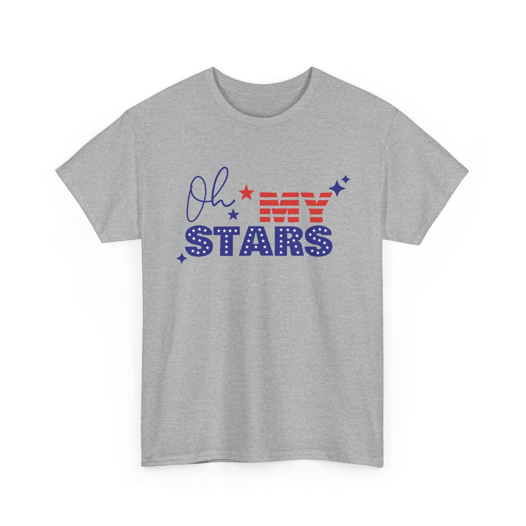 Patriotic "Oh My Stars" T‑Shirt — Fourth of July USA Flag Graphic Tee