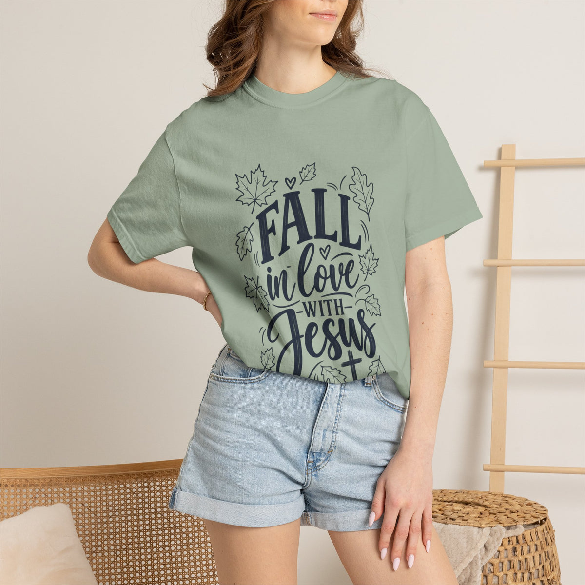 Fall in Love with Jesus T-Shirt — Christian Autumn Tee
