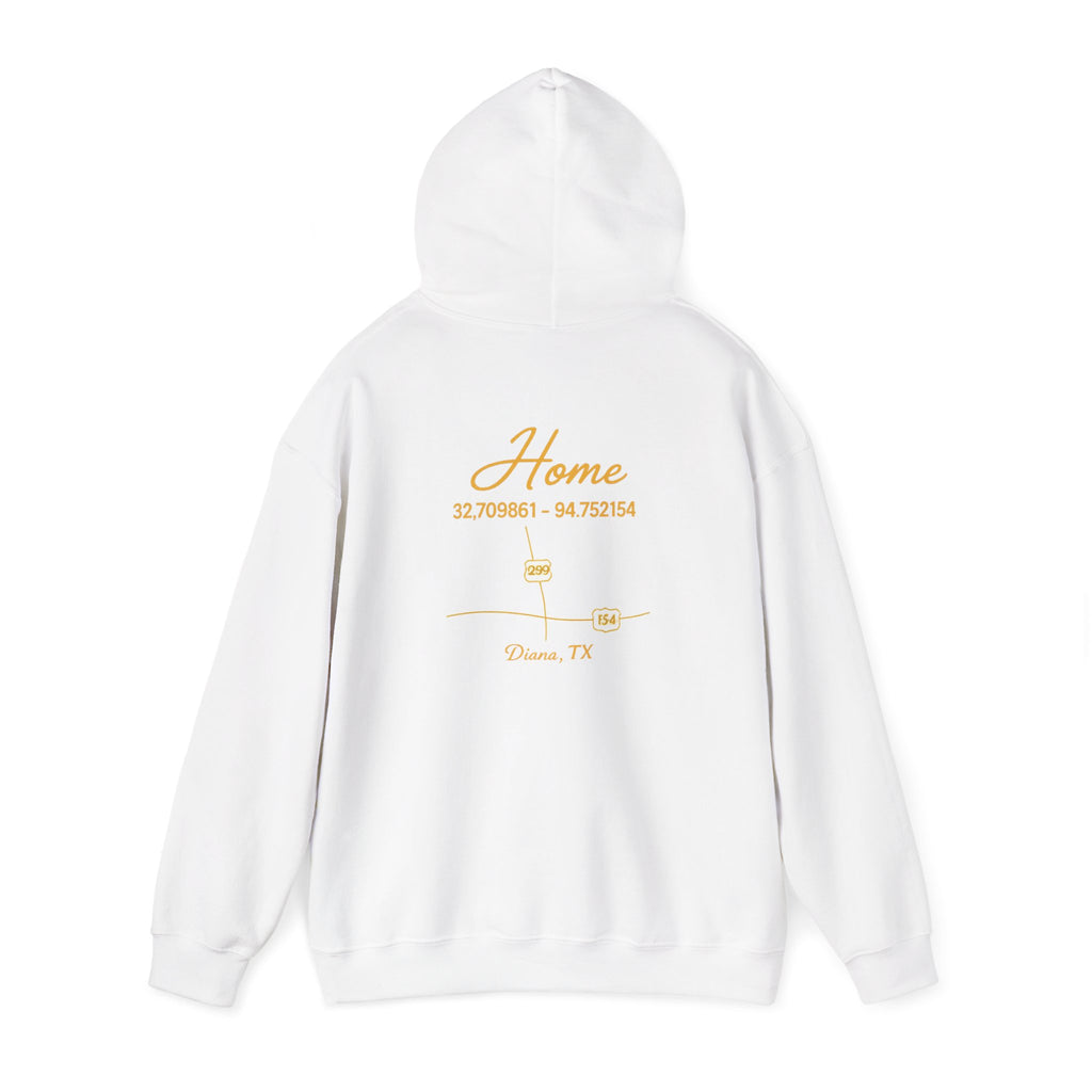 Home Coordinates Hoodie — Custom City & Coordinates Pullover