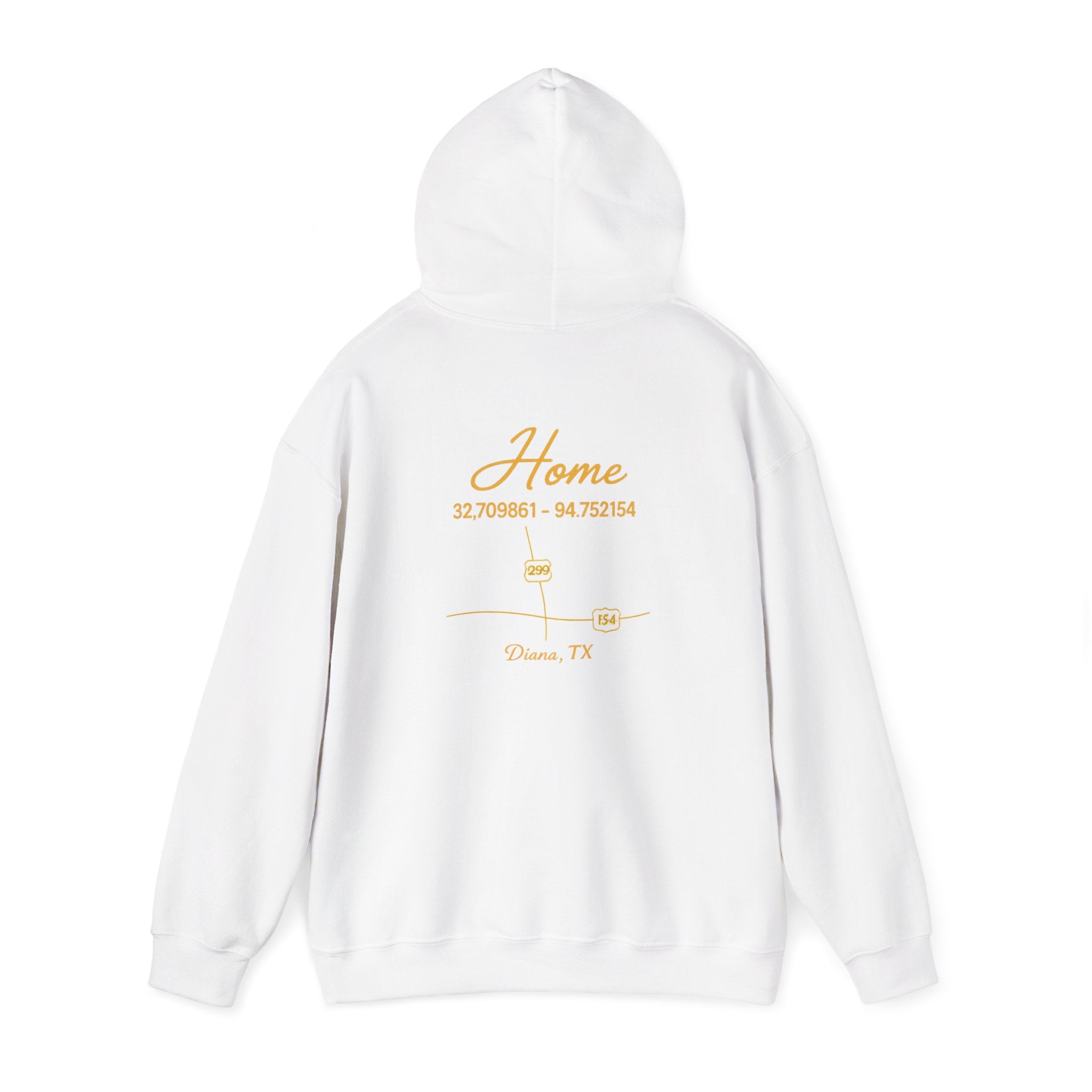 Home Coordinates Hoodie — Custom City & Coordinates Pullover