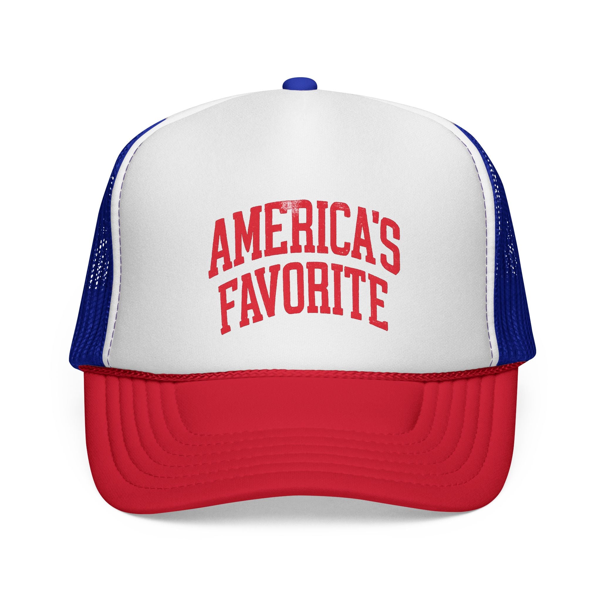 Trucker Cap — "America's Favorite" Vintage Red Logo Mesh Hat