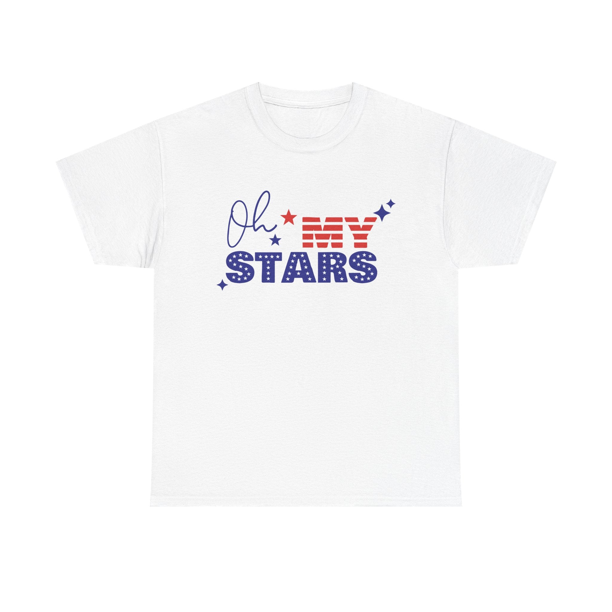 Patriotic "Oh My Stars" T‑Shirt — Fourth of July USA Flag Graphic Tee
