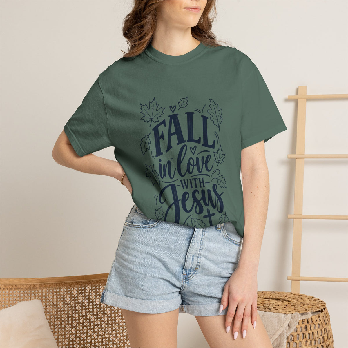 Fall in Love with Jesus T-Shirt — Christian Autumn Tee